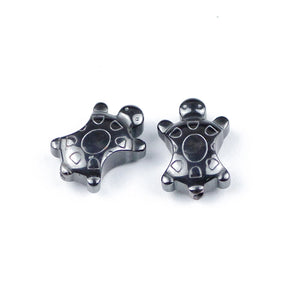 28Pcs Hematite Tortoise Shape Stone Beads for DIY Jewelry Making