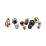 4pcs Zircon Copper Ball Beads 6/8/10mm Round Loose Spaces for DIY Jewelry