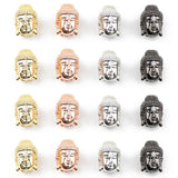 4pcs Tibetan Buddha Head Beads Charm Metal Copper Beads for DIY Bracelet