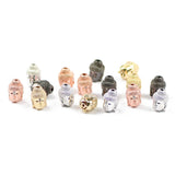 4pcs Tibetan Buddha Head Beads Charm Metal Copper Beads for DIY Bracelet