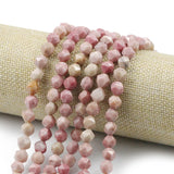 8mm Rhodonite Faceted Natural Stone Beads Spacer Loose Beads 15 Inches Strand