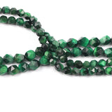 Green Faceted Tiger Eye Stone Spacer Bead 6-8MM for Jewelry Making