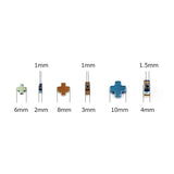 Purple Cross Hematite Stone Charm Spacers Beads for Bracelet Making