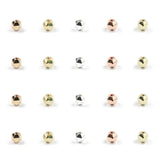 Rose Faceted Round Hematite Natural Stone Bead Spacer Loose Beads 15in
