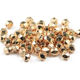 Rose Faceted Round Hematite Natural Stone Bead Spacer Loose Beads 15in
