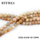 Sun Stone Natural Stone Beads Round Ball 4-12mm Loose Beads for Jewelry