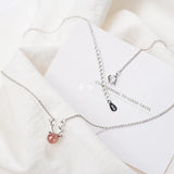 925 Silver ELK Deer Animal Pendant Necklace Women Short Chains