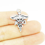 30pcs Zinc Alloy DA Charms Antique Tone Medical Pendant 18*21MM