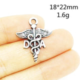 30pcs Zinc Alloy DA Charms Antique Tone Medical Pendant 18*21MM