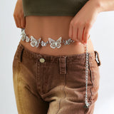 Boho Metal Butterfly Body Chain Bikini Waist Body Jewelry
