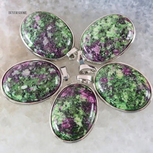 25x35MM Natural Red Zoisite Pendant for Necklace