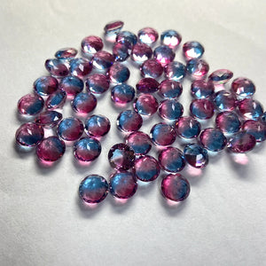 20pcs 9mm Round Brilliant Cut Fancy Crystal Loose Gemstone for Earring
