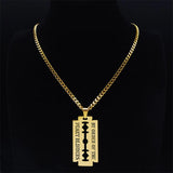 Peaky Blinders Stainless Steel Chain Necklace Punk Blade Jewelry N2243S