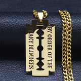 Peaky Blinders Stainless Steel Chain Necklace Punk Blade Jewelry N2243S