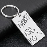 Personalized Baby Arrival Keychain