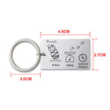 Personalized Baby Arrival Keychain