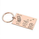 Personalized Baby Arrival Keychain