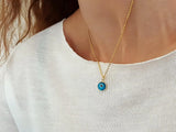 Baby Evil Eye Beaded Choker Necklace