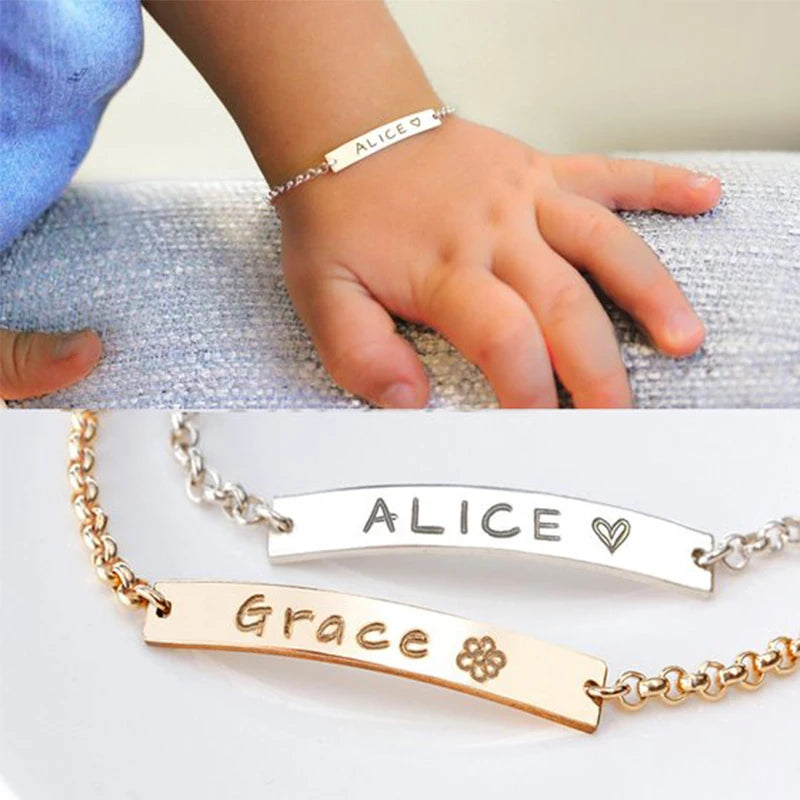 Baby Name Birth ID Bracelet Personalized Sweet Birthday Ornament