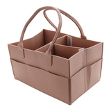Baby Diaper Storage Bin & Car Organizer - Oatmeal