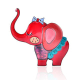 Enamel Baby Elephant Brooch Pin for Women