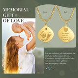 Baby Feet Necklace For Mom- Birthstone Personalised