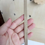 Wood Princess Hair Clips Holder DIY Jewelry Organizer