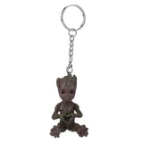 Baby Groot Action Figure Key Chain Home Ornament Model Tree Man Keychain