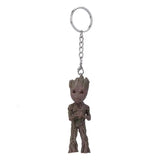 Baby Groot Action Figure Key Chain Home Ornament Model Tree Man Keychain
