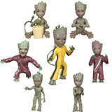 Baby Groot Action Figure Key Chain Home Ornament Model Tree Man Keychain