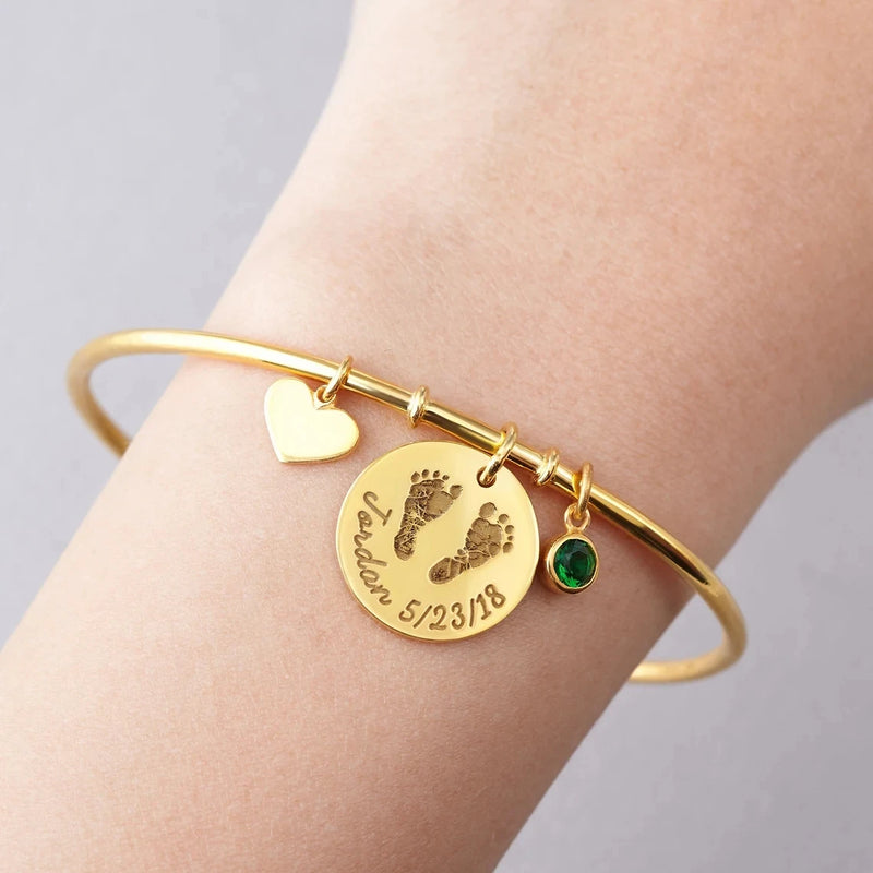 Baby Loss Bracelet, Still Born Birthstone Bracelet, Angel Baby Memorial Gift