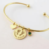 Baby Loss Bracelet, Still Born Birthstone Bracelet, Angel Baby Memorial Gift