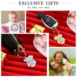 Personalized Baby Siamese Shape Key Chain - Custom Newborn Souvenir Jewelry