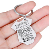 Personalized Baby Siamese Shape Key Chain - Custom Newborn Souvenir Jewelry