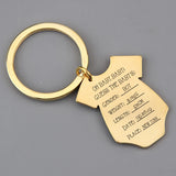 Personalized Baby Romper Keychain Engraved Gift for Mom Dad