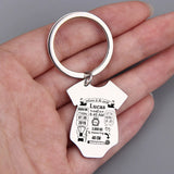 Siamese Baby Stats Personalized KeyChain Dad Mom Keepsake Jewelry