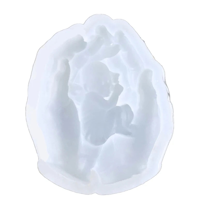 Baby-in-Hand Resin Molds Silicone for Epoxy Resin Casting
