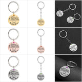 Baby keychain height weight date keychains stainless steel Keyring jewelry