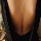 Rhinestone Back Chain Cross Border Body Chain