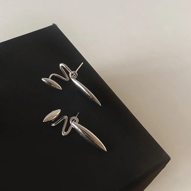 S925 Silver Earrings Women's stylish and cool design