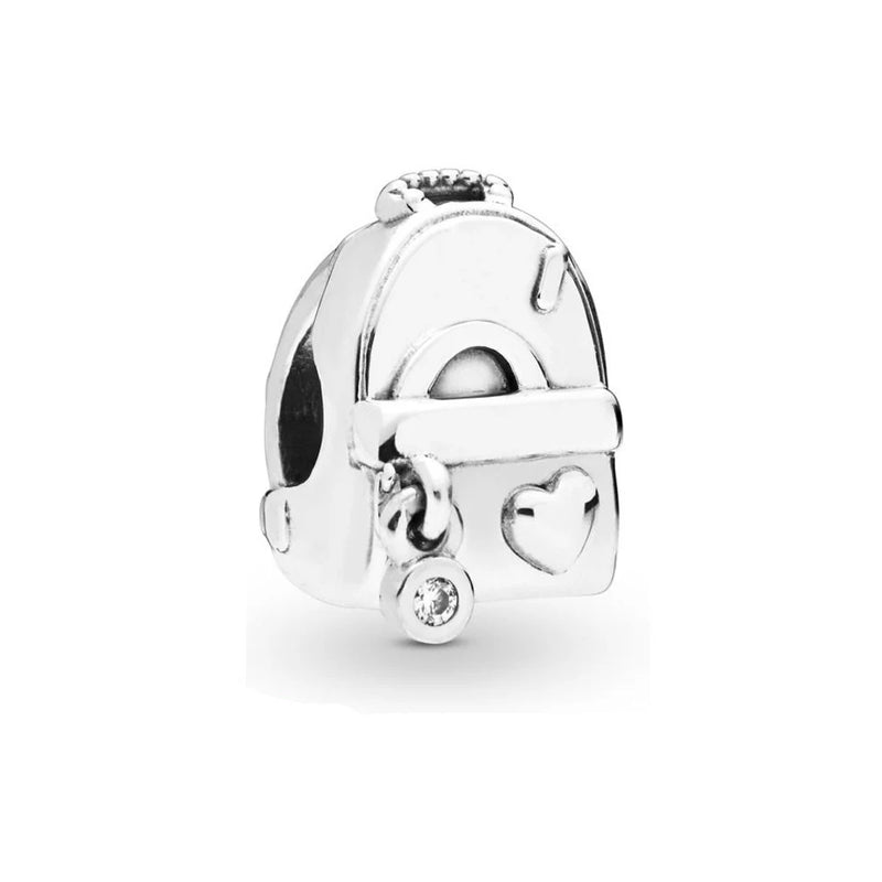 925 Silver Adventure Bag Bead for Bracelet DIY Jewelry