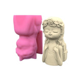Concrete Silicone Pot Mold DIY Flowerpot Clay Cement Plaster Mould