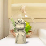 Concrete Silicone Pot Mold DIY Flowerpot Clay Cement Plaster Mould