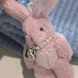 Plush Animal Pendant Keychain Backpack Charm Stuff Toy