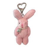 Plush Animal Pendant Keychain Backpack Charm Stuff Toy