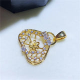 Bag Shape Pendant Base Mount Finding Settings Jewelry Parts for Pearls Corals