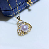 Bag Shape Pendant Base Mount Finding Settings Jewelry Parts for Pearls Corals