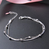 925 Sterling Silver Bracelet for Women Bohemia Fine Jewelry