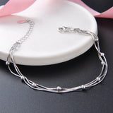 925 Sterling Silver Bracelet for Women Bohemia Fine Jewelry
