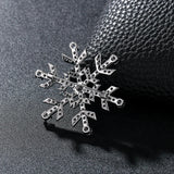 Snowflake Brooch Pins for Women Dress Coat Jewelry